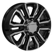 22x8.5 CV70B Gloss Black Machined - 8x180 +47ET