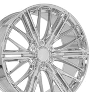 Set(4) 22x9.5 CV72 Chrome - 6x139.7 +18ET