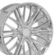 Set(4) 22x9.5 CV72 Chrome - 6x139.7 +18ET
