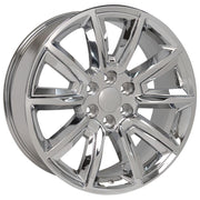 Set(4) 20x8.5 CV73 Chrome with Chrome Insert - 6x139.7 +24ET with 275/55r20 Goodyear Eagle LS2 Tires