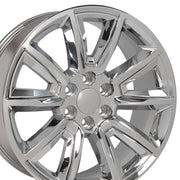 20x8.5 CV73 Chrome with Chrome Insert - 6x139.7 +24ET