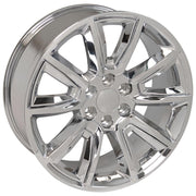 Set(4) 20x8.5 CV73 Chrome with Chrome Insert - 6x139.7 +24ET with 275/55r20 Sailun TerraMax AT2 Tires