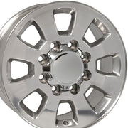 OE Wheels CV75 18x8 8x180 44et Polished Wheel SET