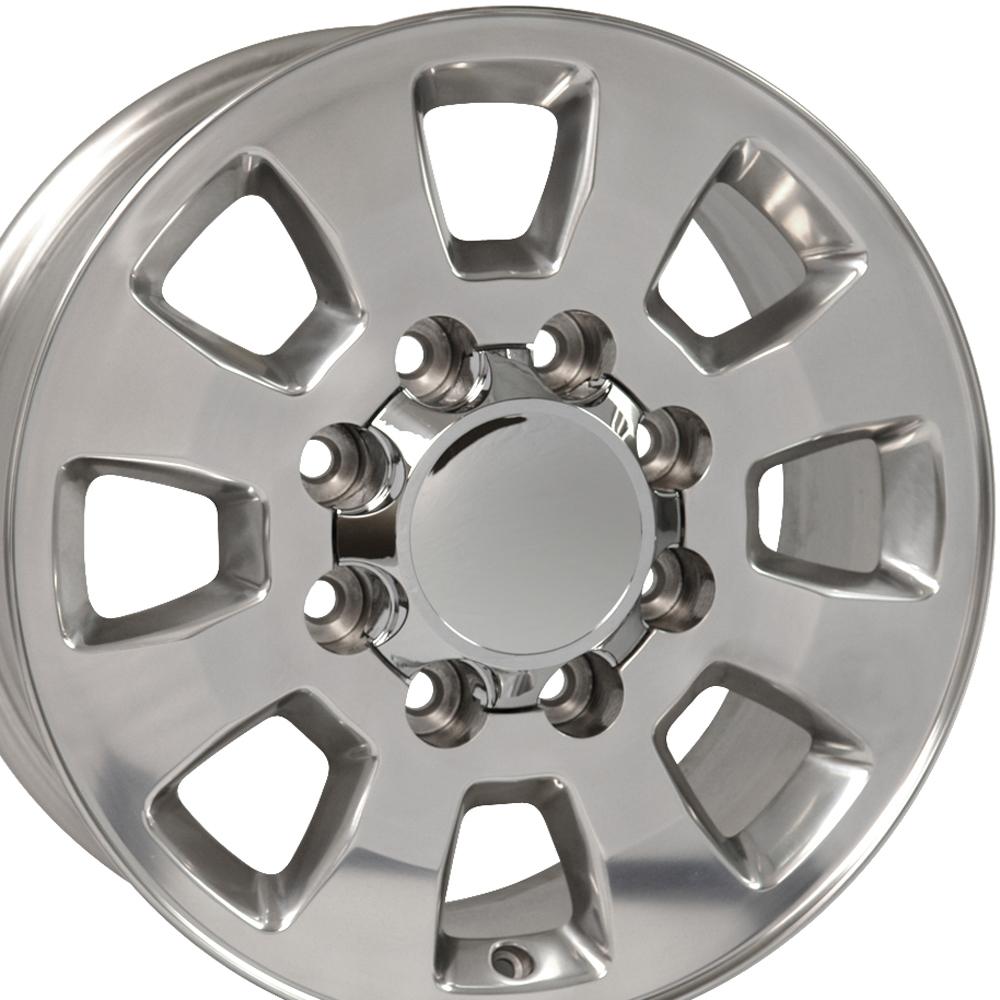 Gmc 18 Inch Rims GMC Sierra Wheels - CV75A 8 Lug Sierra Rims - Polished 18 inch GMC ...
