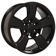 Set(4) 20x9 CV76 Gloss Black - 6x139.7 +27ET with 275/55r20 Sailun TerraMax AT2 Tires &amp; TPMS