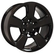 Set(4) 20x9 CV76 Gloss Black - 6x139.7 +27ET