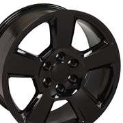 Set(4) 20x9 CV76 Gloss Black - 6x139.7 +27ET