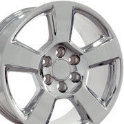 Set(4) 20x9 CV76 Chrome - 6x139.7 +27ET