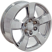 Set(4) 20x9 CV76 Chrome - 6x139.7 +27ET with 275/55r20 Goodyear Eagle LS2 Tires