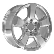 OE Wheels CV76 20x9 6x139.7 Polished Wheels 275-55-20 TBB TS-37 AT Tires SET