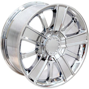 Set(4) 20x9 CV77 Chrome - 6x139.7 +27ET
