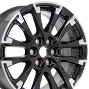 18x7.5 CV78 Gloss Black Machined - 6x120 +50ET