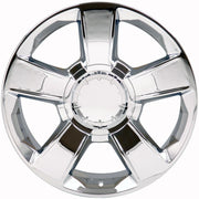 Set(4) 20x8.5 CV79 Chrome - 6x139.7 +30ET with 275/55r20 Sailun TerraMax RT Tires &amp; TPMS