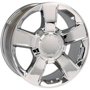 Set(4) 20x8.5 CV79 Chrome - 6x139.7 +30ET with 275/55r20 Sailun TerraMax RT Tires &amp; TPMS