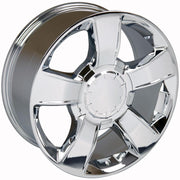 Set(4) 20x8.5 CV79 Chrome - 6x139.7 +30ET with 275/55r20 TBB TS-37 AT Tires