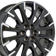 20x8 CV80 Gloss Black Machined - 6x120 +50ET