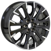 Set(4) 20x8 CV80 Gloss Black Machined - 6x120 +50ET