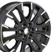 Set(4) 20x8 CV80 Gloss Black Machined - 6x120 +50ET