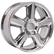 Set(4) 20x8.5 CV83 Chrome - 6x139.7 +31ET with 275/55r20 Sailun TerraMax RT Tires &amp; TPMS