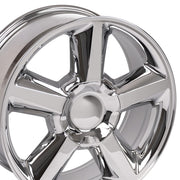 Set(4) 20x8.5 CV83 Chrome - 6x139.7 +31ET
