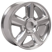 OE Wheels CV83 20x8.5 6x139.7 Polished Wheels 275/55r20 Goodyear Eagle LS2 Tires SET