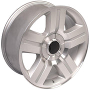 Set(4) 22x9 CV84 Gloss Silver Machined - 6x139.7 +31ET with 285/45r22 Sailun TerraMax AT2 Tires