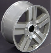 Set(4) 22x9 CV84 Gloss Silver Machined - 6x139.7 +31ET with 285/45r22 TBB TS-37 AT Tires