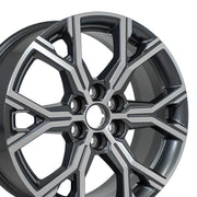 Set(4) 18x8 CV90 Gloss Black Machined - 6x120 +50ET