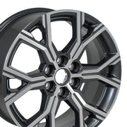 Set(4) 18x8 CV90 Gloss Black Machined - 6x120 +50ET