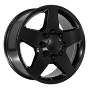 Set(4) 20x8.5 CV91B Satin Black - 8x180 +44ET