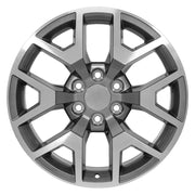 Set(4) 20x9 CV92 Gloss Gunmetal Machined - 6x139.7 +27ET with 275/55r20 Sailun TerraMax AT2 Tires &amp; TPMS