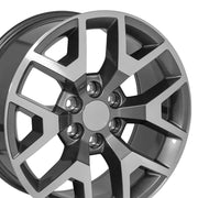 Set(4) 20x9 CV92 Gloss Gunmetal Machined - 6x139.7 +27ET