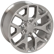 OE Wheels CV92 20x9 6x139.7 27et Polished Wheel SET