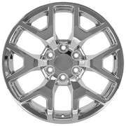 22" Replica Wheels fit GMC Sierra 1500 - CV92 Chrome 22x9, Bridgestone Tires &amp; TPMS Set