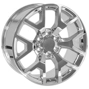 22" Replica Wheels fit GMC Sierra 1500 - CV92 Chrome 22x9, Sailun Tires Set