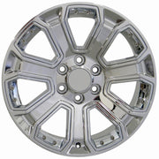 Set(4) 22x9 CV93B Chrome with Chrome Insert - 6x139.7 +24ET with 285/45r22 Sailun TerraMax RT Tires &amp; TPMS