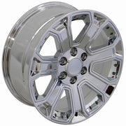 Set(4) 22x9 CV93B Chrome with Chrome Insert - 6x139.7 +24ET with 285/45r22 Sailun TerraMax AT2 Tires
