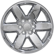 Set(4) 20x8.5 CV94 Chrome - 6x139.7 +31ET with 275/55r20 TBB TS-37 AT Tires &amp; TPMS