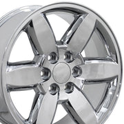 Set(4) 20x8.5 CV94 Chrome - 6x139.7 +31ET