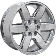 OE Wheels CV94 20x8.5 6x139.7 Chrome Wheels 275-55-20 Bridgestone Dueler Alenza HL Plus Tires SET