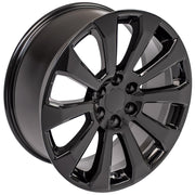 OE Wheels CV95 22x9 6x139.7 28et Gloss Black Wheel SET