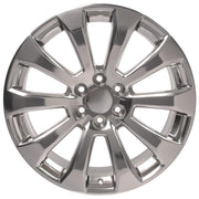 Set(4) 22x9 CV95 Polished - 6x139.7 +28ET with 275/50r22 Bridgestone Alenza A/S 02 Tires