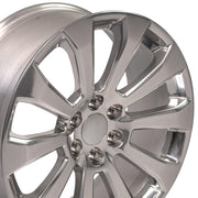 OE Wheels CV95 22x9 6x139.7 Polished Wheels 285-45-22 Goodyear Eagle Sport Tires SET