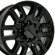 Set(4) 20x8.5 CV96A Gloss Black - 8x165.1 +12ET
