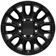 OE Wheels CV97 20x8.5 8x165.1 12et Gloss Black Wheel SET