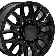OE Wheels CV97 20x8.5 8x165.1 12et Gloss Black Wheel SET