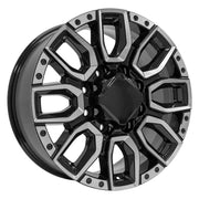Set(4) 20x8.5 CV97B Gloss Black with Milled Edge - 8x180 +47ET