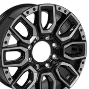 20" OEM Wheel fits GMC Sierra 2500/3500 - CV97B Gloss Black with Milled Edge 20x8.5