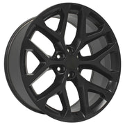 OE Wheels CV98 24x10 6x139.7 24et Satin Black Wheel SET