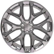 OE Wheels CV98 26x10 6x139.7 24et Chrome Wheel SET